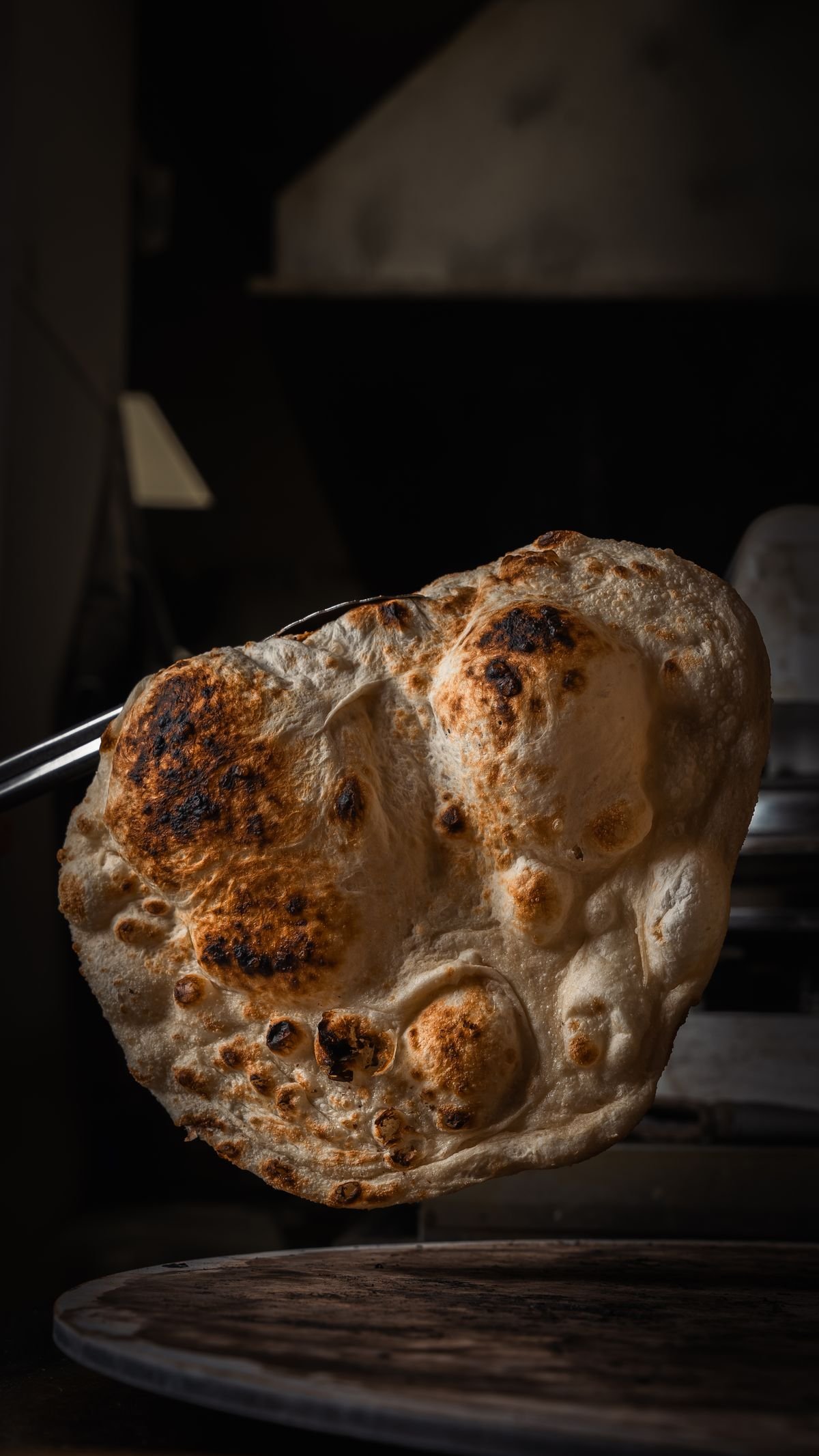 Freshly baked flatbread